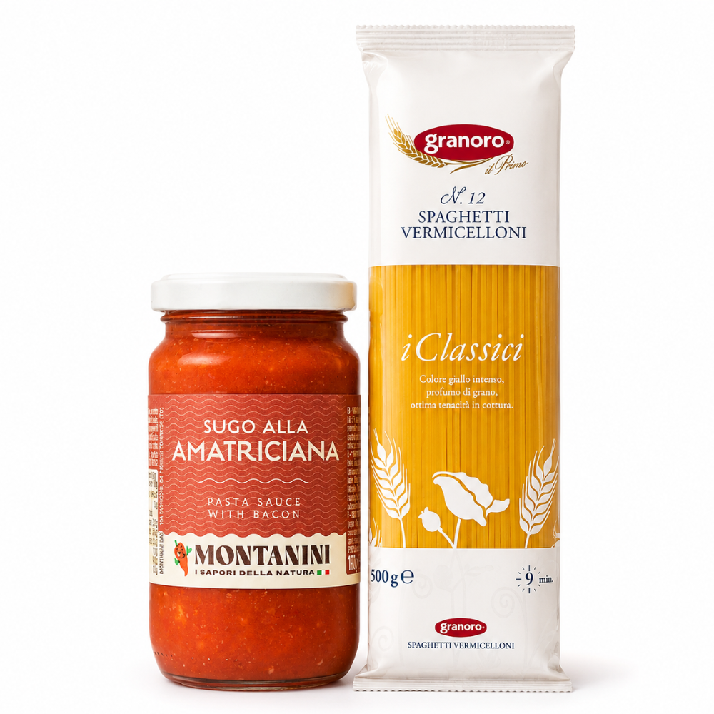 Pack Amatriciana: spaghetti y sugo