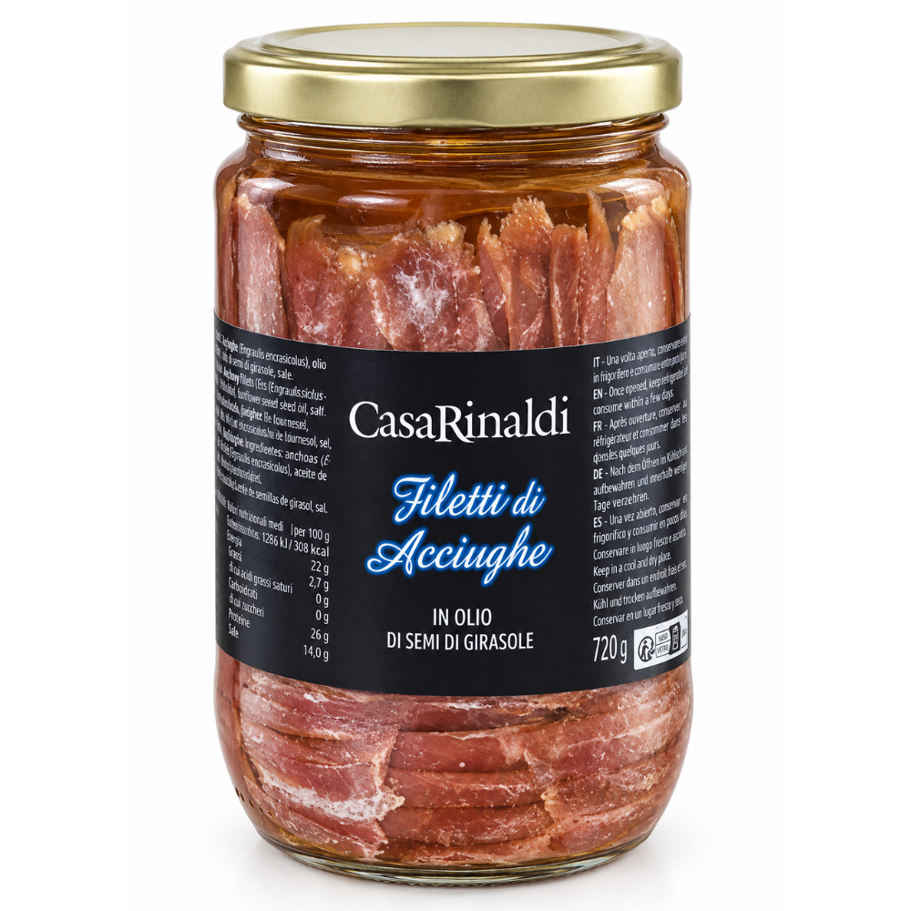 Filetti di Acciughe Casa Rinaldi 720g